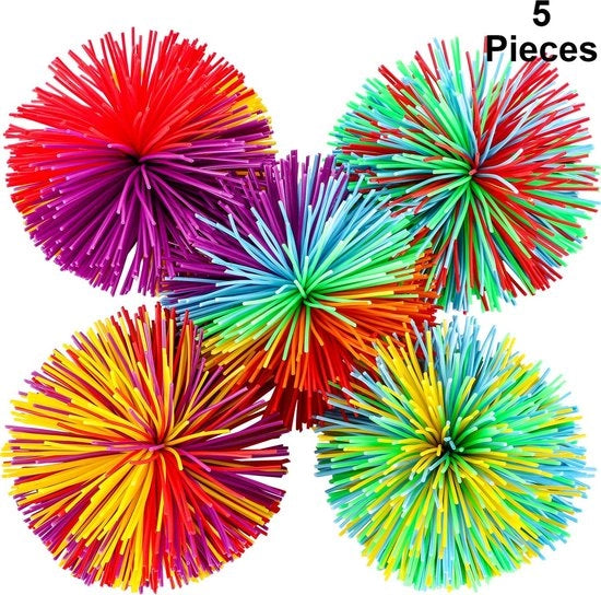 5 Pacchi di Fidget Ball Soft Regalo con Tasca di Riposo - Stressball Multicolore