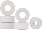 Tessuto sportivo a 6 strisce - 2,5 cm x 10 m - Adesivo autoattivo - Tessuto di cotone respirante - Elastico - Comodo e idrorepellente - Bandaggio sportivo