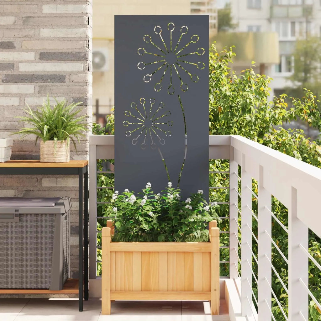 Schermo per privacy in giardino Traforo Antracite 50 x 140 cm CFW7572929