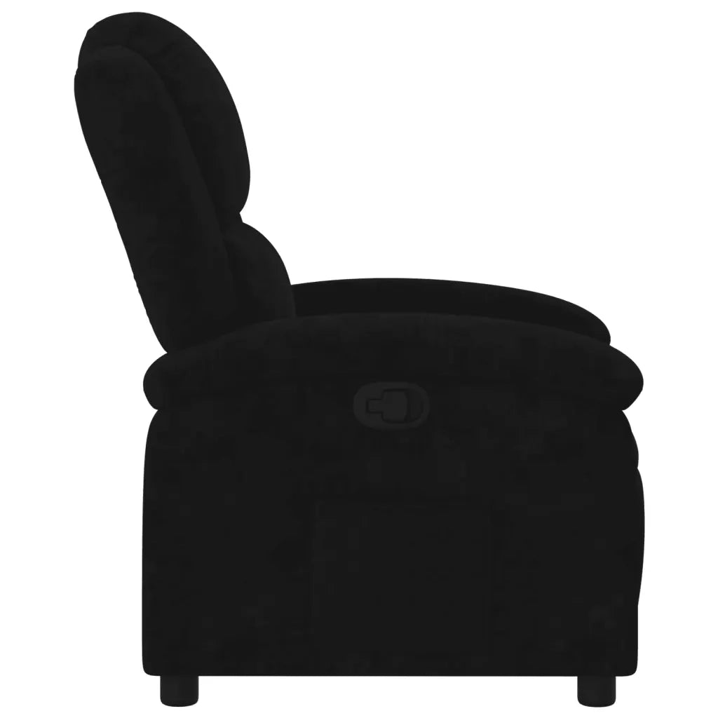 Divano Sedia-Poltrona reclinabile in velluto nero