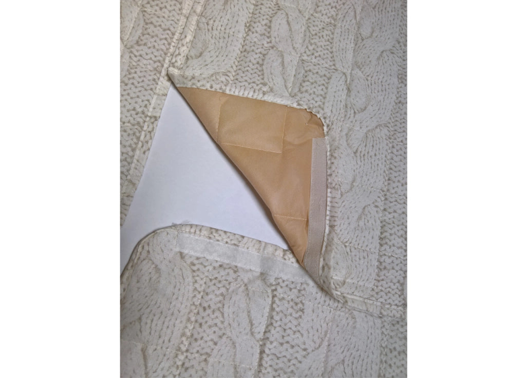 Copridivano Trapuntato Per Divani Con Penisola Disegno Cuore Appeso - 280-285 cm - Rosso