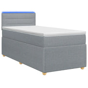 Letto box spring con materasso Grigio Chiaro 90 x 200 cm 3452834