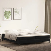 Letto a Molle senza Materasso Nero 200x210 cm in Velluto 3315845