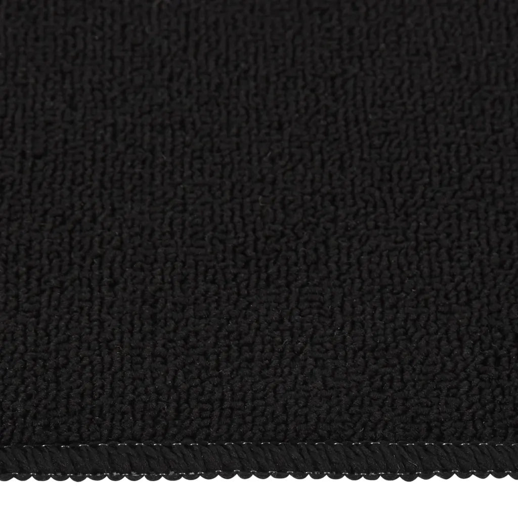Tappetini per Scale 15 pz 60x25cm Neri Antiscivolo Rettangolari 340392