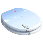 Sedile per toilette con chiusura morbida Blu 44 x 38 cm CFW5301295
