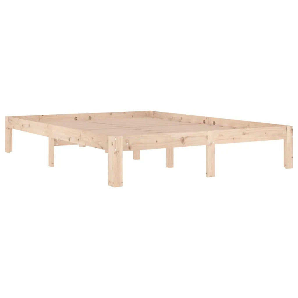 Giroletto-Struttura Letto in Legno Massello di Pino 140x190 cm 861917