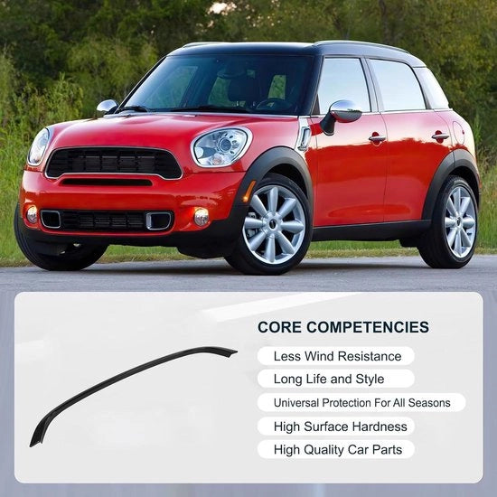 Versetto del Cinturino di Copertura del Grille Superiore per MINI Cooper R55 R56 R57 LCI S JCW (Nero Lucido)