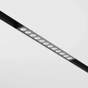 Striscia Led Per Binario Moderno Points Alluminio Nero 12 Luci 12W Dimmerabile