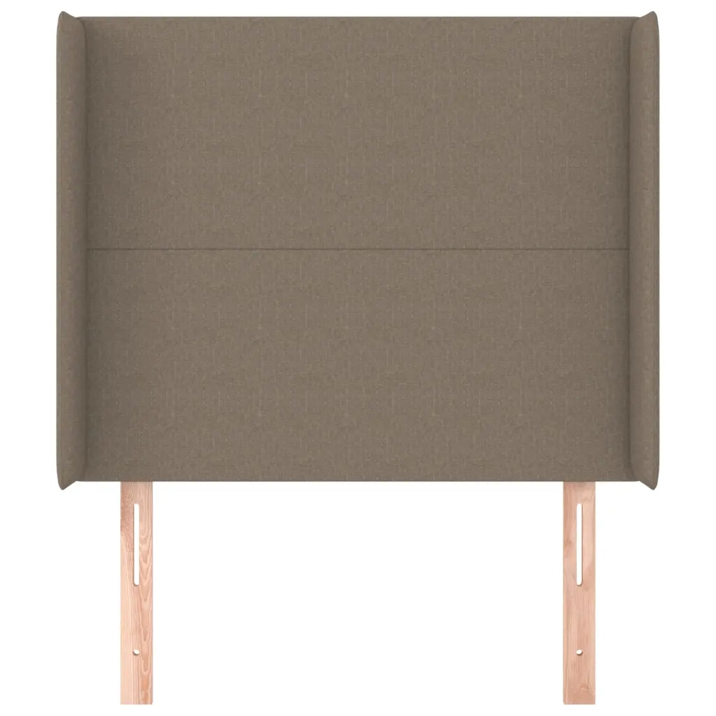 Testiera ad Orecchio-Testata con Orecchie Tortora 83x16x118/128 cm in Tessuto 242310