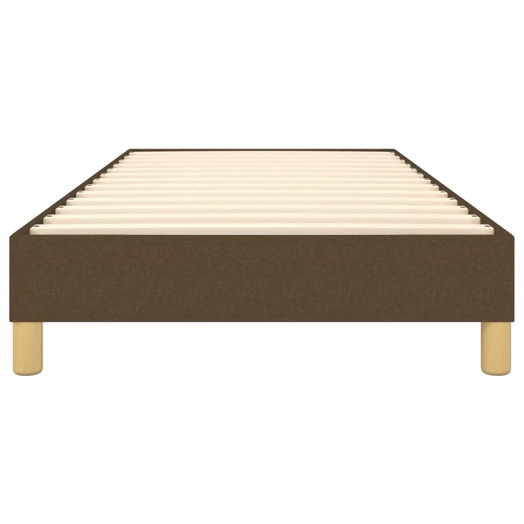 Struttura Letto a Rete a Molle Marrone Scuro 90x190 cm Tessuto 3120577