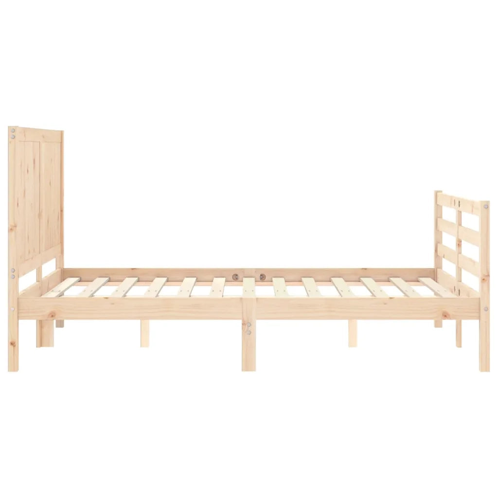 Giroletto con Testiera Small Double-Struttura Letto in Legno Massello 498417