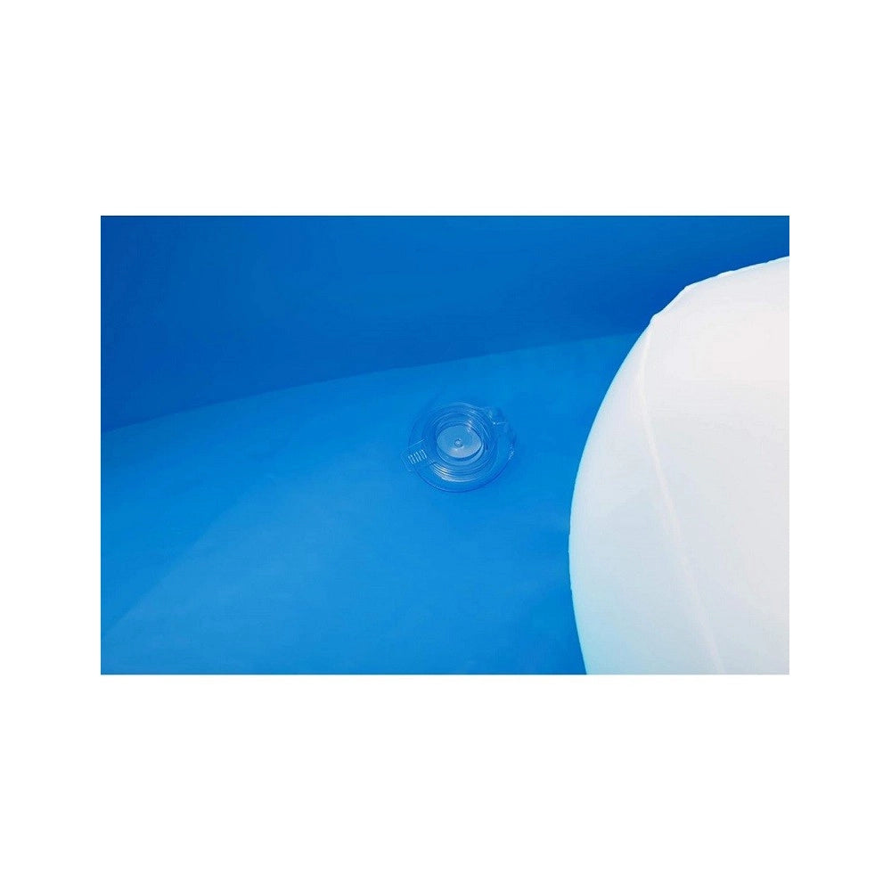 Trade Shop - Piscina Familiare 241x241x140 Cm Gonfiabile Rotonda Con Tettuccio Seduta 54337 -