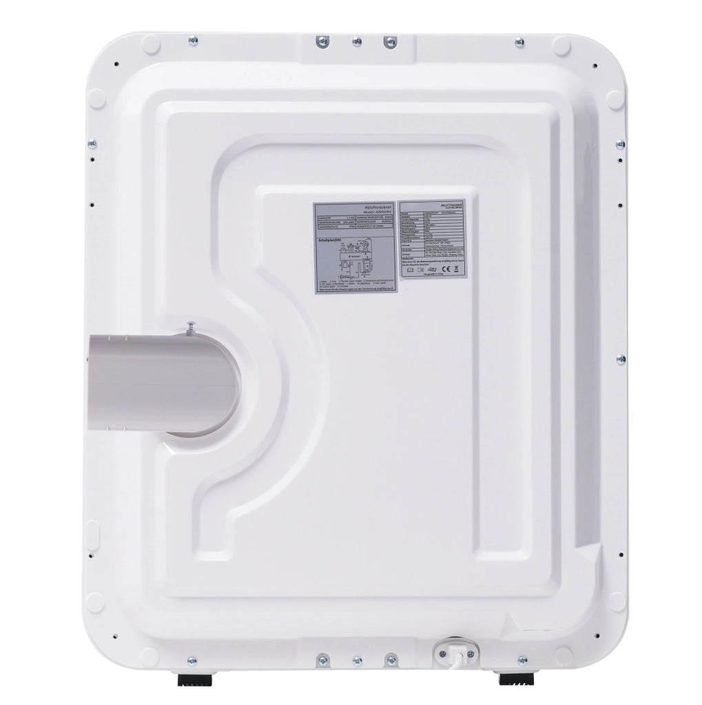 Asciugatrice a parete 3 kg; capacità effettiva 4 kg; 850 W; 6 programmi; LED; bianco