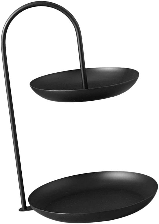 Piatto di conservazione per frutta 2 in strati - Materiale in acciaio resistentente all'ossidazione - Piattaforma di conservazione impermeabile - Capacità 595 gram - Base stabile - Progetto sostenibile - Piastra di conservazione