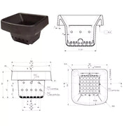 BRACIERE IN GHISA PER STUFA A PELLET ECOTECK RAVELLI 070-07-001N - UNIVERSALE