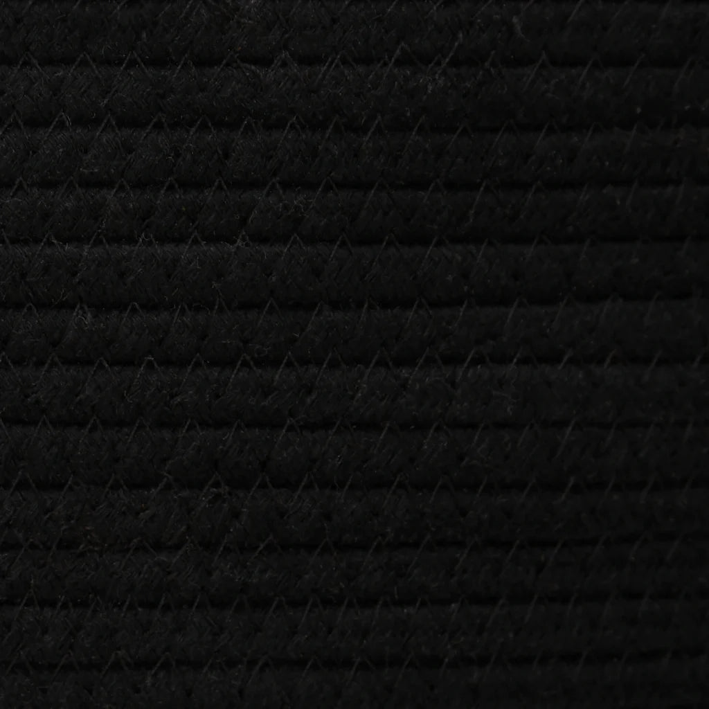 Cestino Portaoggetti Nero e Bianco ?49x65 cm in Cotone CFW3937592