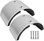 Set di sostituzione a due pezzi per gambe in lega di alluminio, piatto curvo per gambe in metallo, set di accessori per gambe adatto a diversi tipi di gambe.