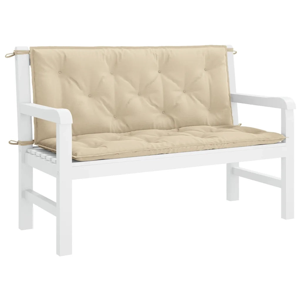 Cuscino per Panca Beige 120x(50+50)x7 cm in Tessuto Oxford 315007