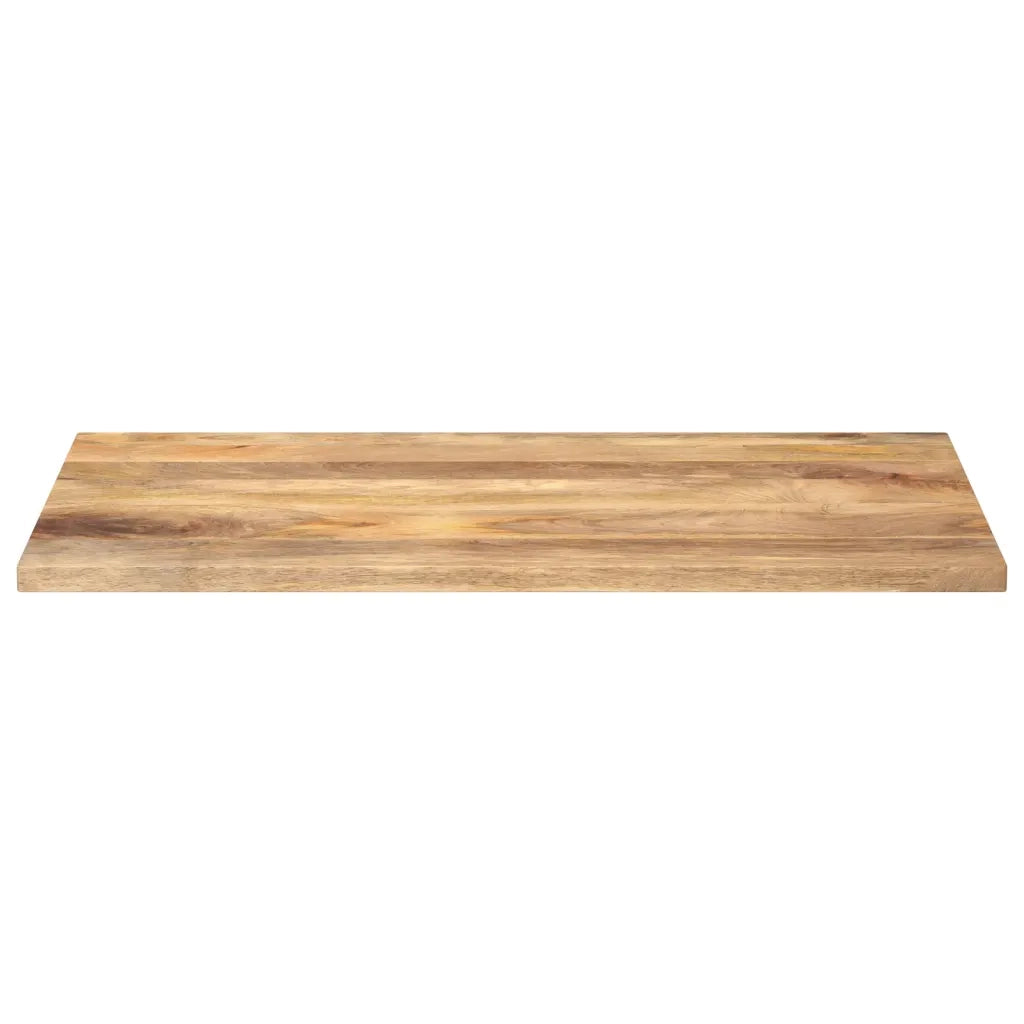 Piano per Tavolo 120x60x2,5cm Rettangolare Legno Massello Mango