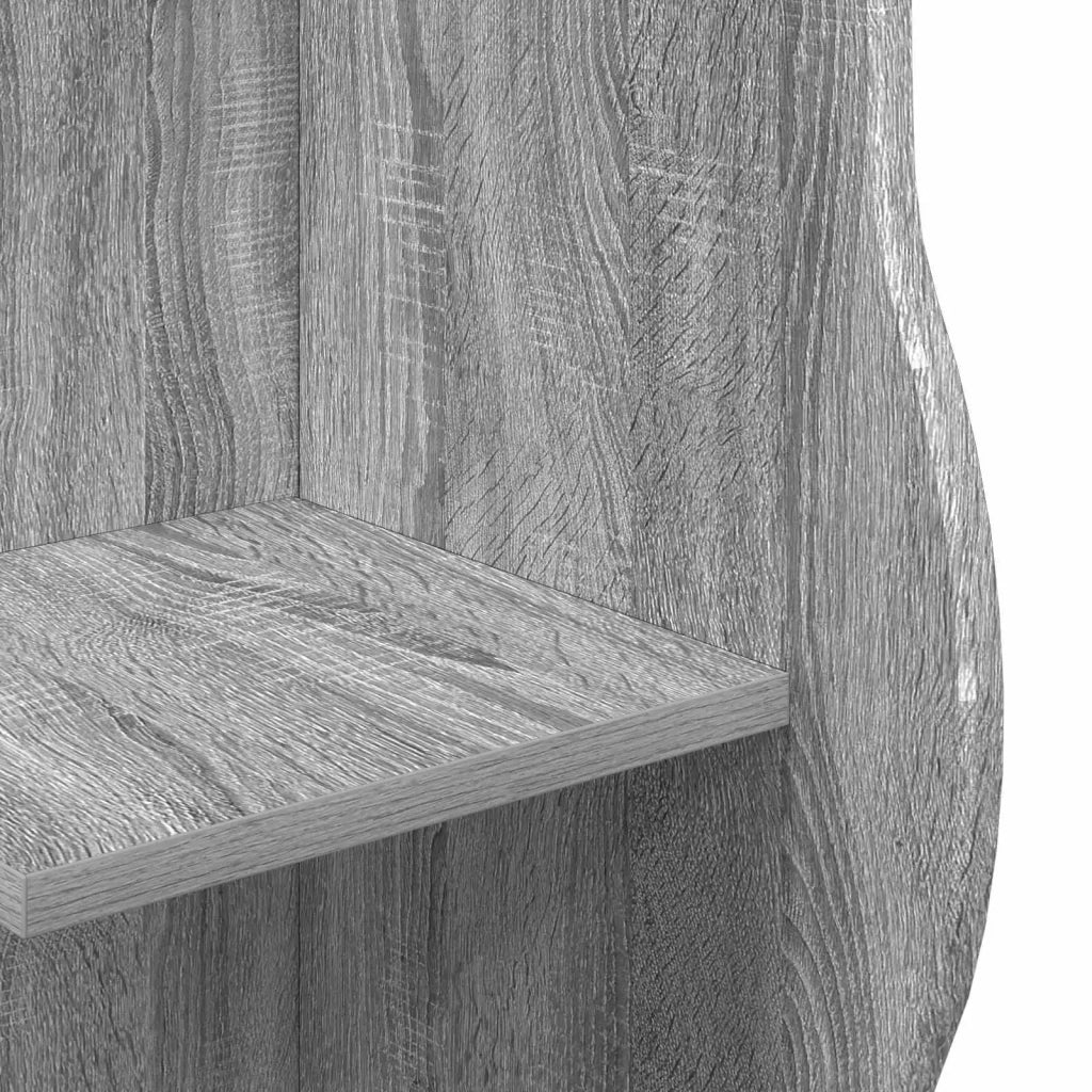 Mensola | Ripiano | Scaffale angolare con lo scaffale Grigio Sonoma 34 x 33 x 102 cm
