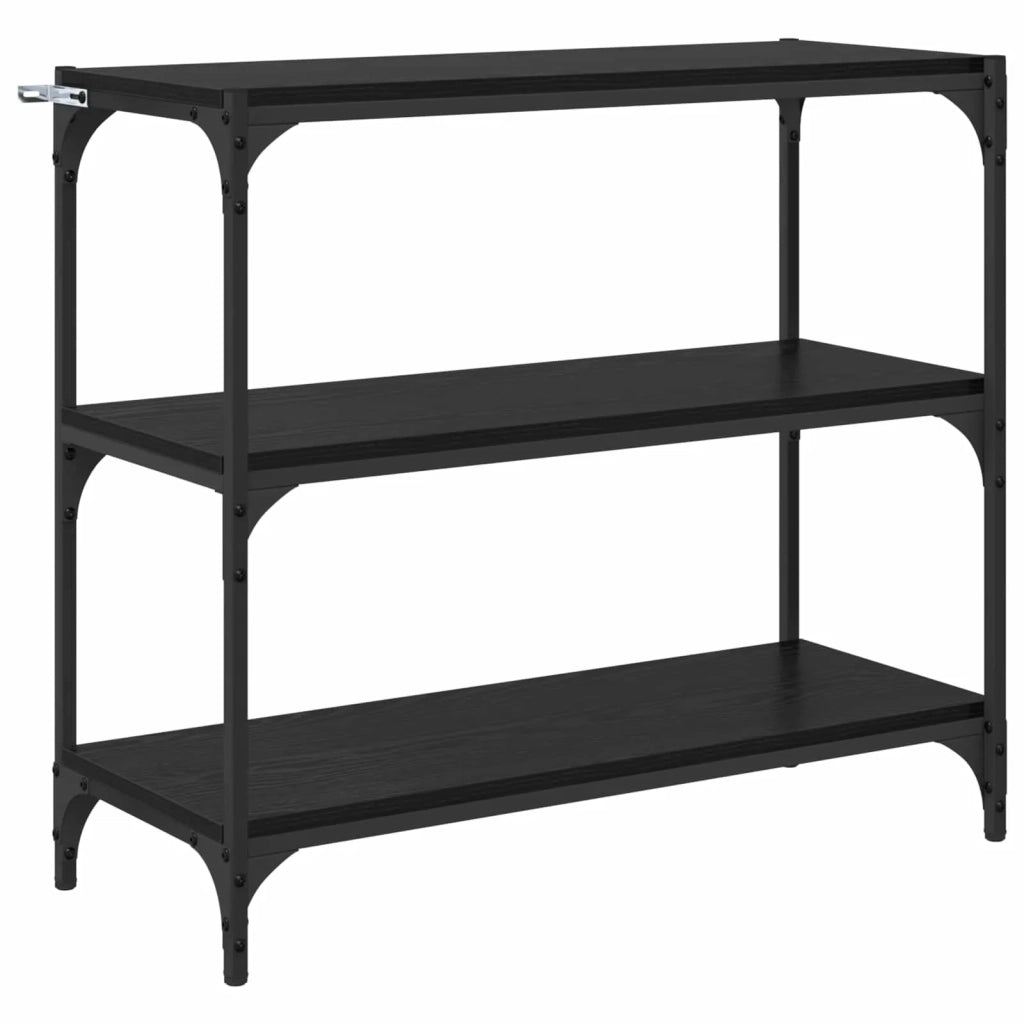 Armadio per Libri Rovere Nero 80 x 33 x 70,5 cm 881110