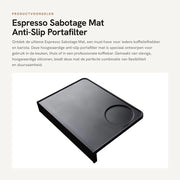 Panno Antiscivolo per Barista - Piastra di Supporto per Tamping - Materiale Siliconico - Facile da Pulire - Resistente ai Sforzi e alle Scosse