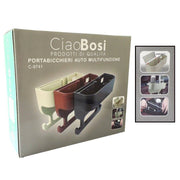 Trade Shop - Porta Oggetti Sedile Auto Portabicchieri Organizer Tazza Universale -