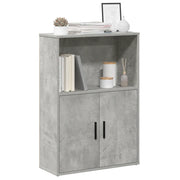Libreria Grigio Cemento 60x24x85 cm in Legno Multistrato 860412