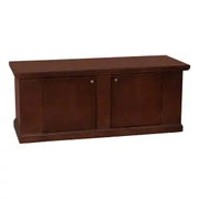 Cassapanca in legno arte povera mod Veronica con 2 ante colore noce scuro