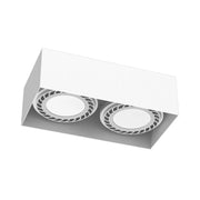Faretto bianco rettangolare 2xGU10 18W CAGE 1270 Brosline