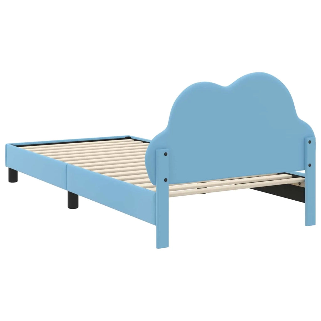 Struttura letto bambini con testata-Giroletto per bambini Blu 90 x 190 cm PU 653359