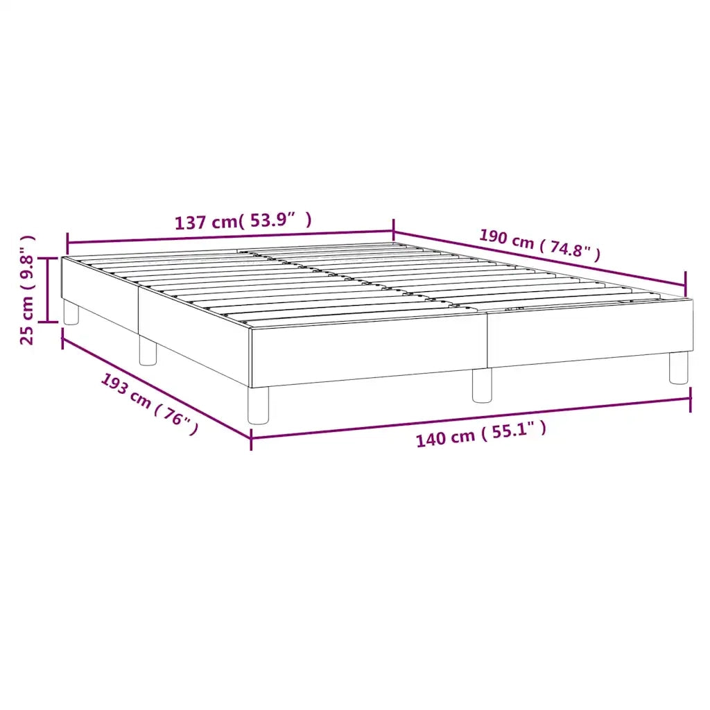 Giroletto a Molle Blu Scuro 140x190 cm in Velluto