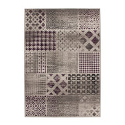 Tappeto moderno Funky 2029 in argento a pelo corto