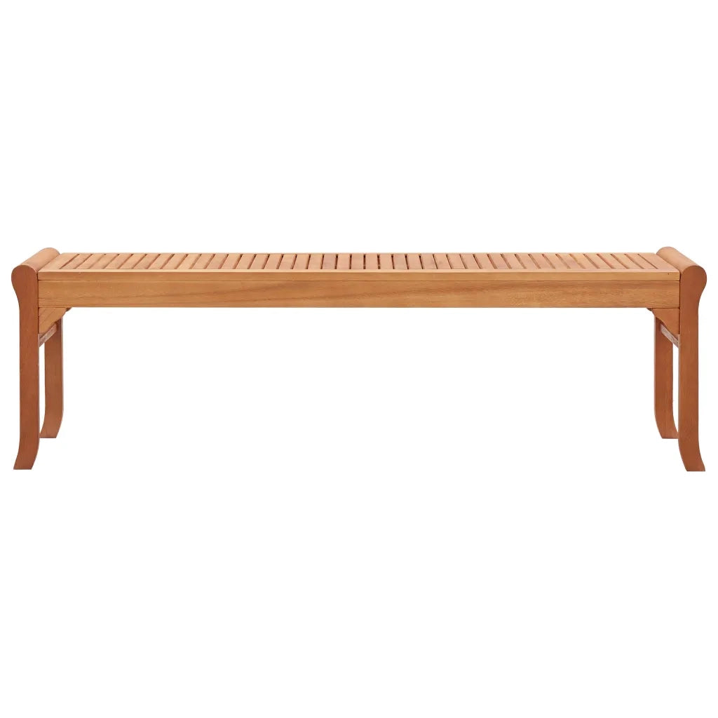 Panchina da Giardino a 3 Posti 150 cm in Massello di Eucalipto