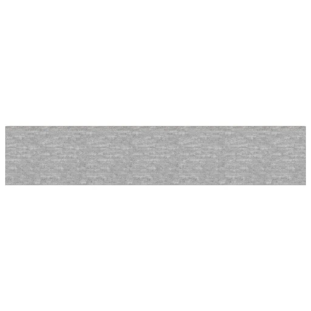 Scaffali a Parete 4 pz Grigio Cemento 120x23,5x3,8 cm in MDF 326608