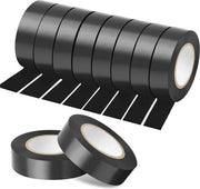 10 pezzi di nastro isolante 20m - Nero, colorato e versatile adesivo per fai da te stesso