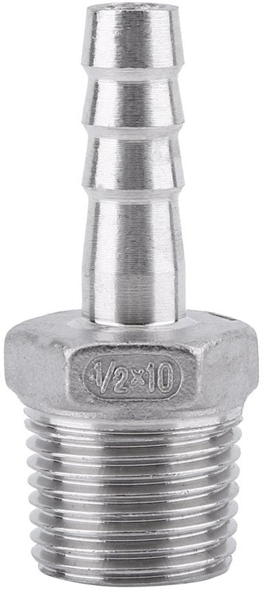 Connettori RVS 304 - Fittingen - BSP Maschio - 1/8" a 3/4" - Per acqua/gas/flussi - Duraturo e inox