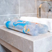 Pavimento antiscivolo per bagno in stile cartoon - 88 x 38 cm lavabile in lavatrice (Blu)