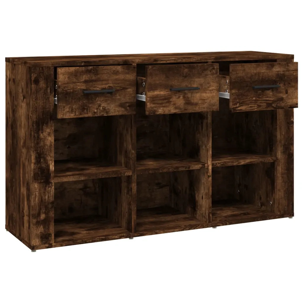 Credenza Rovere Fumo 100x30x59,5 cm in Legno Multistrato
