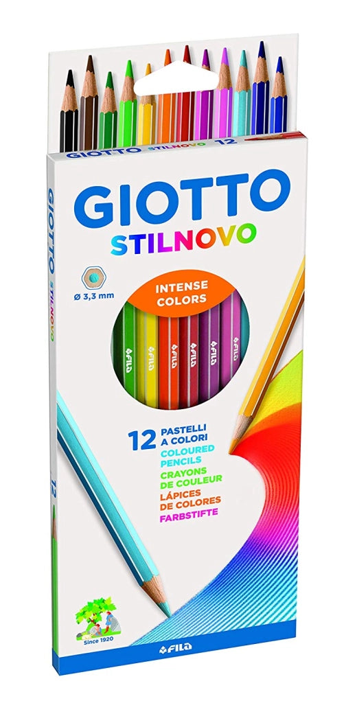 GIOTTO STILNOVO PASTELLI A COLORI 3,3 MM 12 PZ