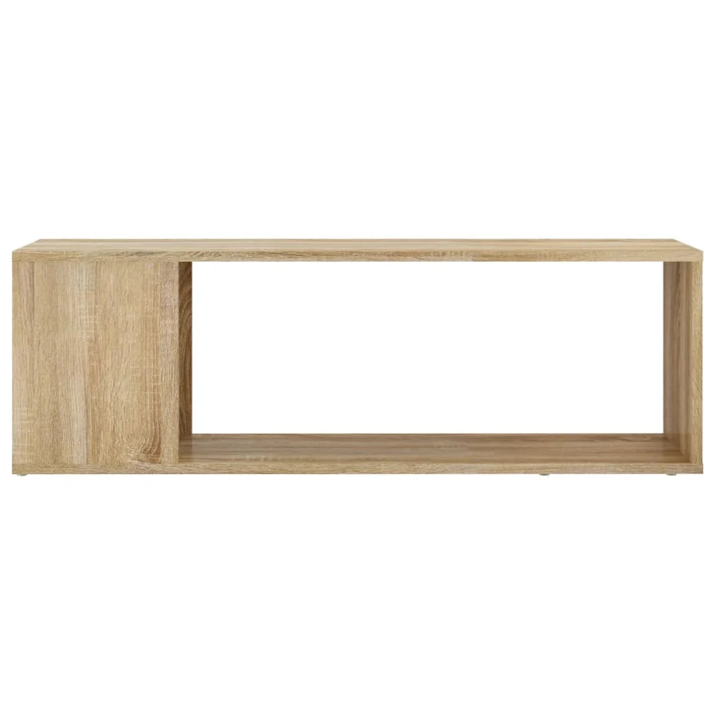 Mobile TV multimediale mensola TV credenza TV sala da pranzo soggiorno camera da letto rovere Sonoma 100 x 24 x 32 cm legno ingegnerizzato marrone 02_0027410