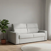 Quindici, Divano Letto 3 Posti Sfoderabile Made in Italy, 220x95 cm Grigio Chiaro