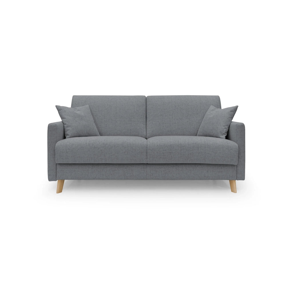 Edgar Divano letto matrimoniale in tessuto felis impermeabile T03 160 cm (mat. 120x197) grigio
