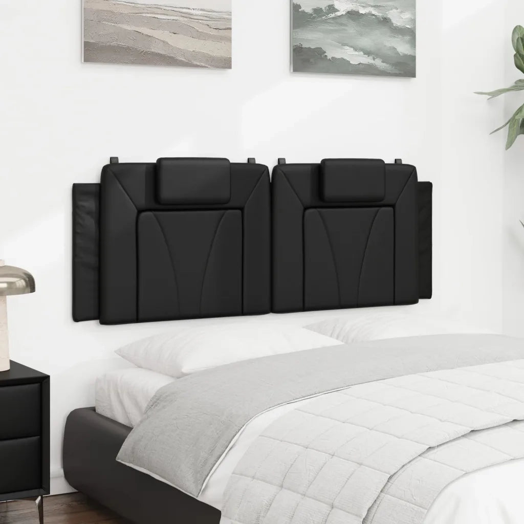 Cuscino Testiera Viana Nero 152 cm in Similpelle 374821