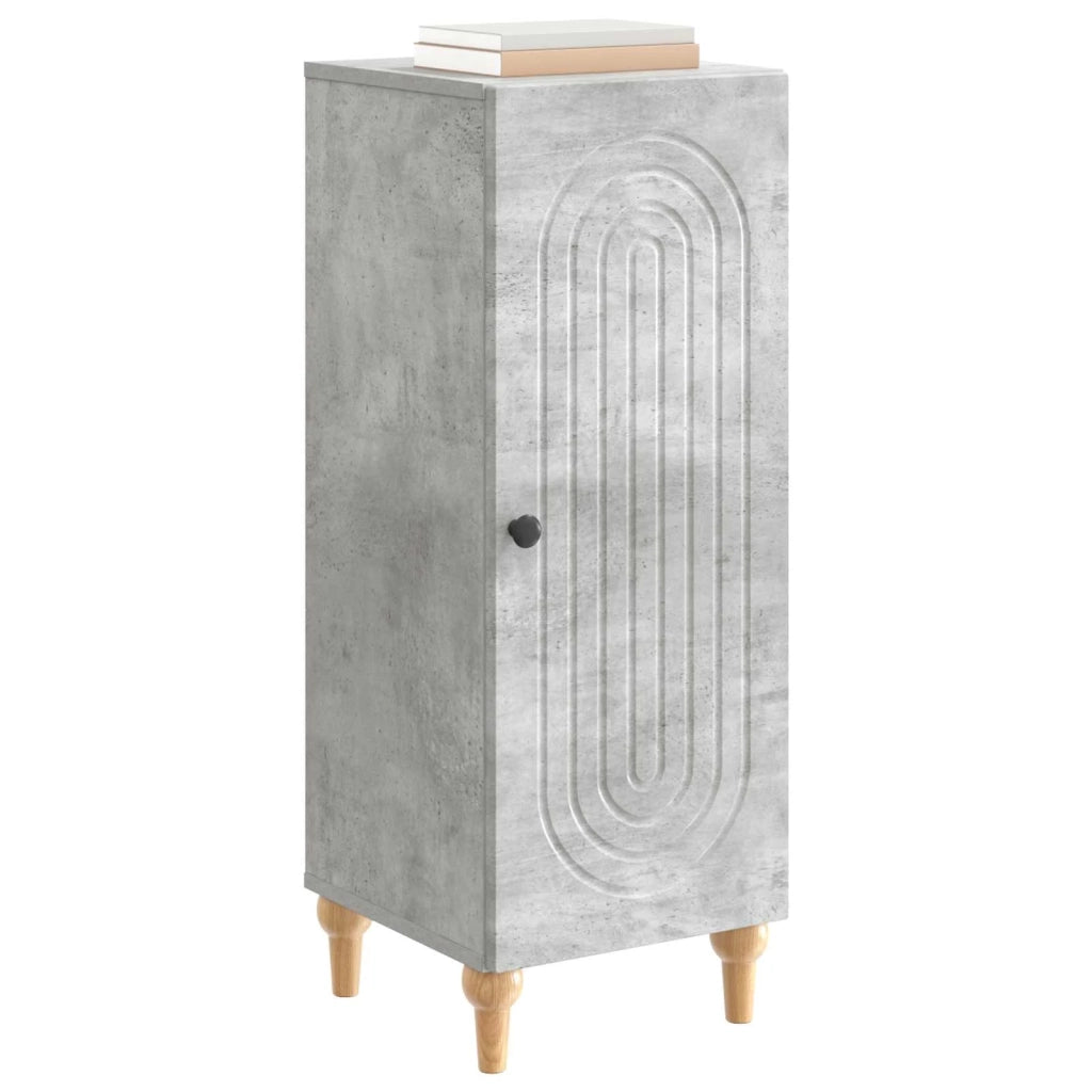 Credenza | Madia | Buffet da pranzo | Armadio da pranzo Grigio Cemento 33 x 34,5 x 90 cm Legno ingegnerizzato