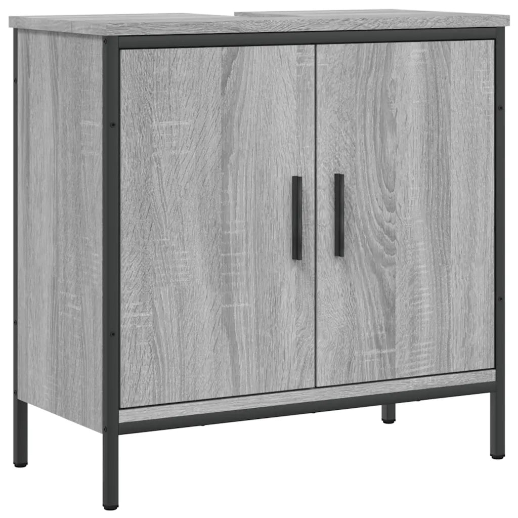 Mobile Lavabo Bagno Grigio Sonoma 60x30x60 cm Legno Multistratocod mxl 89478