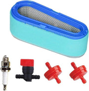 Pulitore del filtro aria Pre Pulizia Valvola di alimentazione con 2 pezzi Filtro di combustibile Compatibile con Briggs & Stratton 194702 195702 197702 28A702 28B702 28B707 8,5 HP Motore verticale