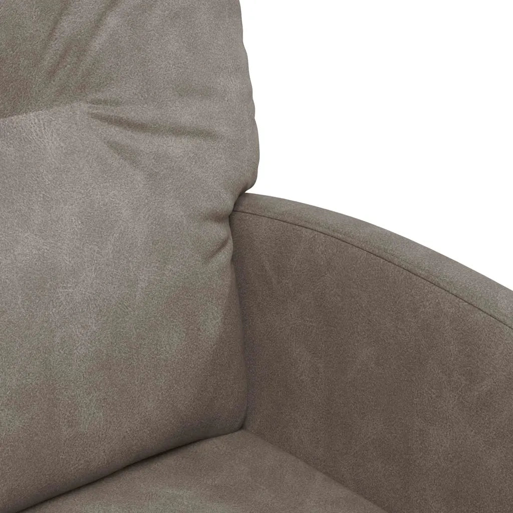 Sedie da Pranzo con Ruote 2 pcs Grigio 57 x 67 x 95 cm