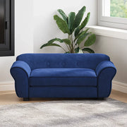 Divano per Cani-Sofa per animali domestici-Divanetto Blu 72x45x30 cm in Peluche
