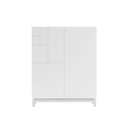 Scarpiera Herdasa effetto bianco venature 112x90x27